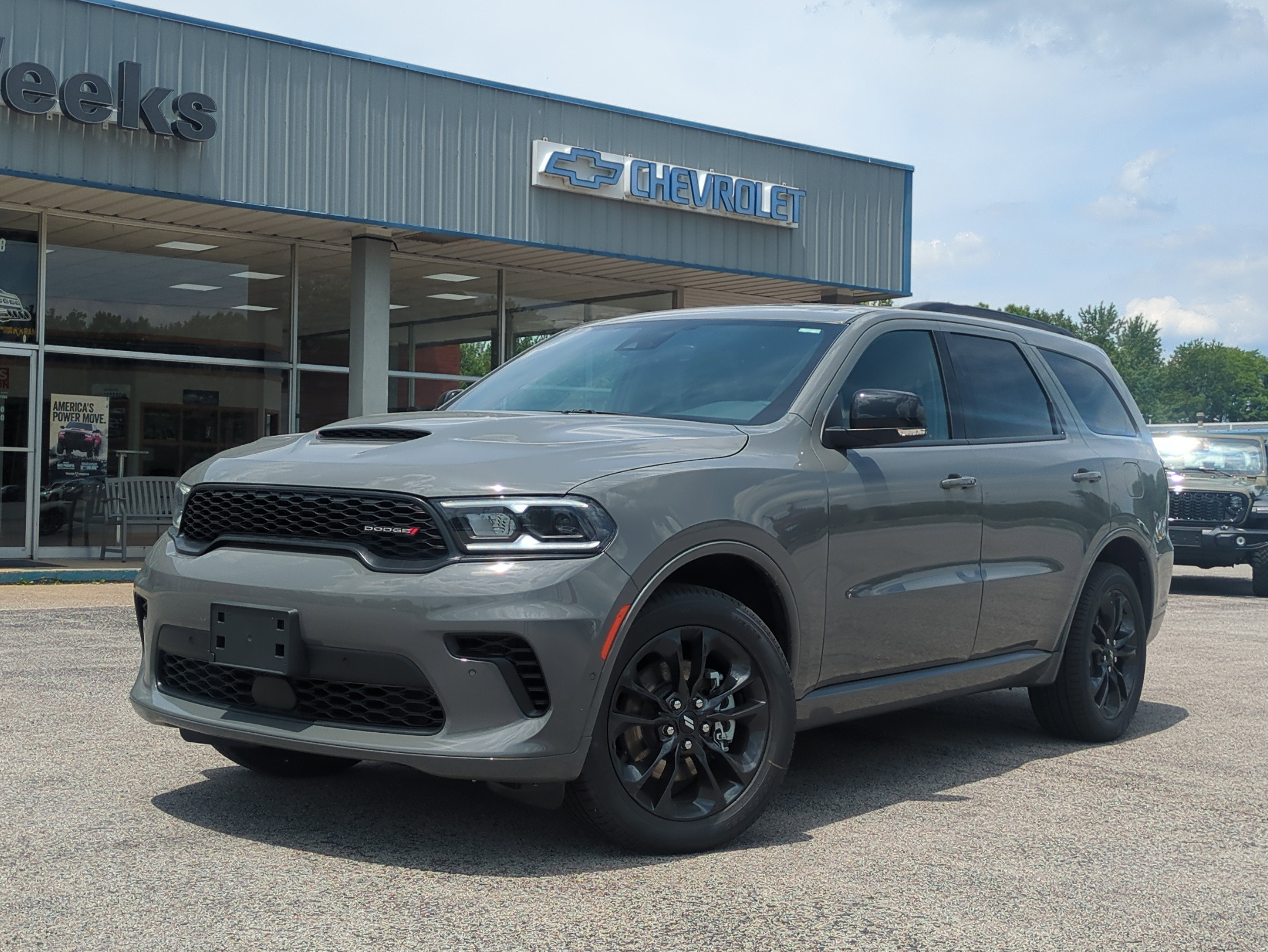 2026 Dodge Durango DURANGO GT PLUS AWD in Destroyer Gray Clear-Coat Exterior Paint — front three-quarter view